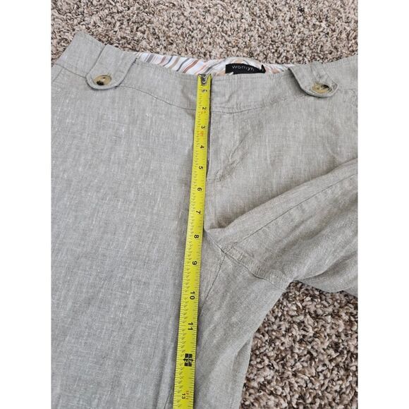 Womyn Size 10 Linen Blend Trousers Casual & Comfortable Classic Essentials - Picture 5 of 7